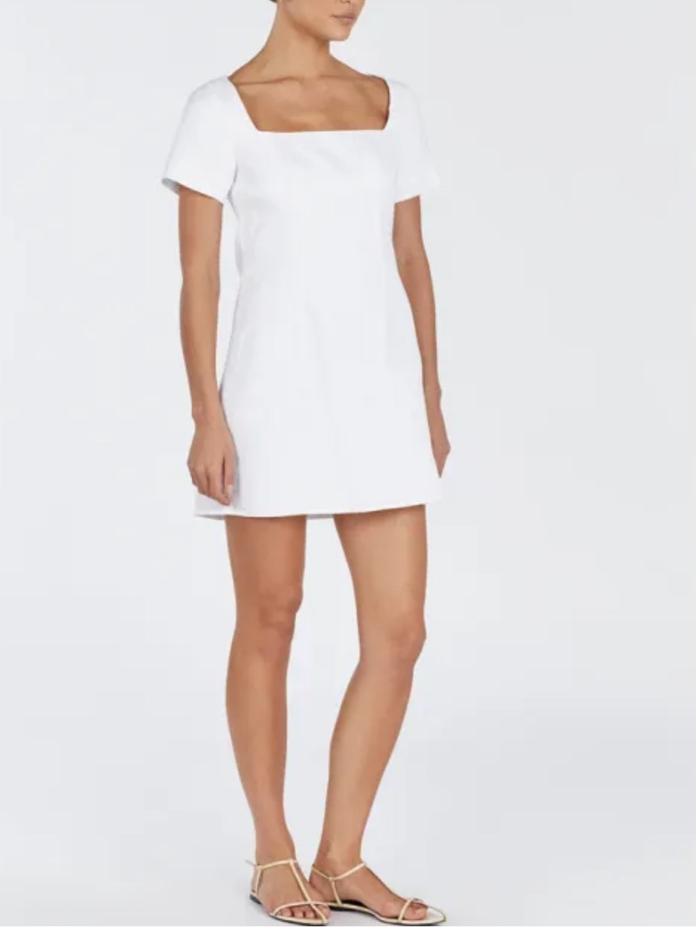 Jamie White Linen Mini Dress
